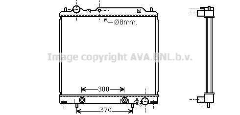 Radiator, engine cooling (MT2159)