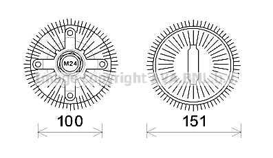 Clutch, radiator fan (FDC448)