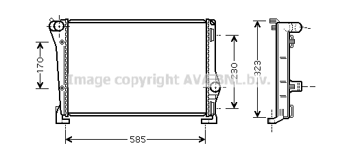 Radiator, engine cooling (FT2279)