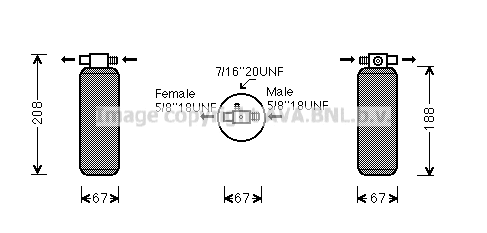 Dryer, air conditioning (UVD028)