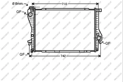 Radiator, engine cooling (BM044R010)