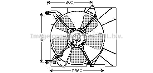 Fan, engine cooling (DW7514)