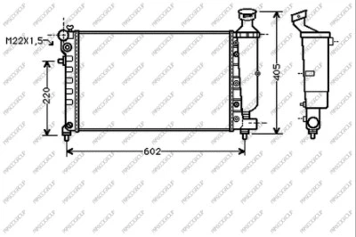 Radiator, engine cooling (PG007R002)