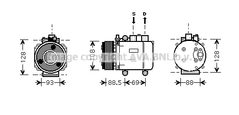 Compressor, air conditioning (FDAK174)