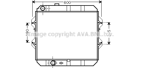 Radiator, engine cooling (TO2292)