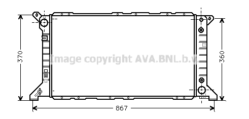 Radiator, engine cooling (FD2207)