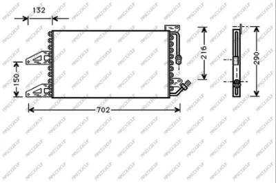 Condenser, air conditioning (LA001C001)