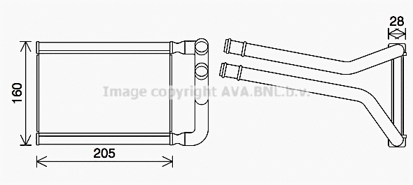Heat Exchanger, interior heating (KA6296)