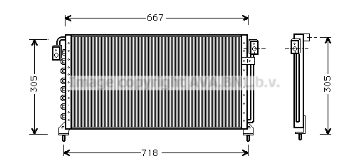 Condenser, air conditioning (SU5028)
