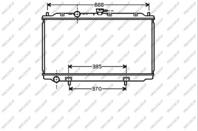 Radiator, engine cooling (DS422R002)