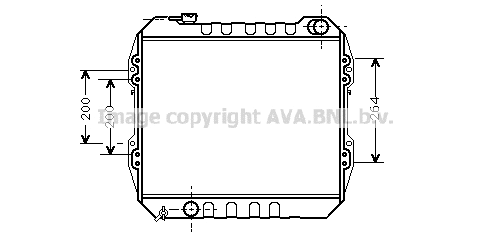 Radiator, engine cooling (TO2268)