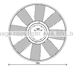 Fan Wheel, engine cooling (MEB274)