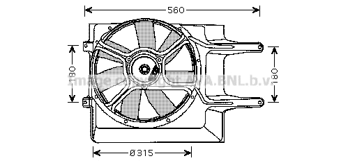 Fan, engine cooling (VN7509)