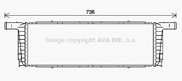 Radiator, engine cooling (PR2093)