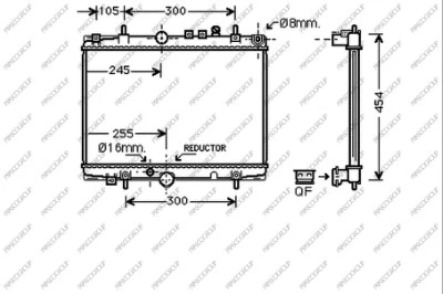 Radiator, engine cooling (CI520R010)