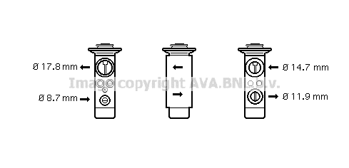 Expansion Valve, air conditioning (BW1361)