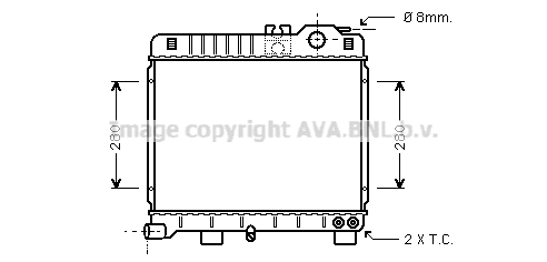 Radiator, engine cooling (BW2151)