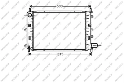 Radiator, engine cooling (FD024R005)