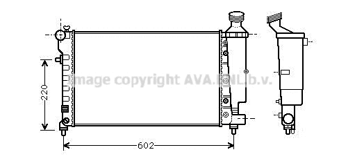 Radiator, engine cooling (PEA2262)
