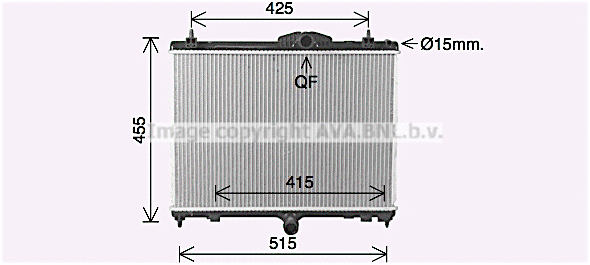 Radiator, engine cooling (PE2423)