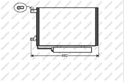 Condenser, air conditioning (ME324C002)