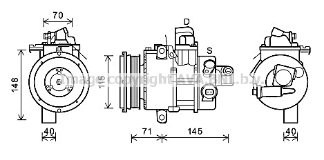 Compressor, air conditioning (TOK725)