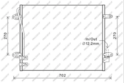 Condenser, air conditioning (VG055C003)