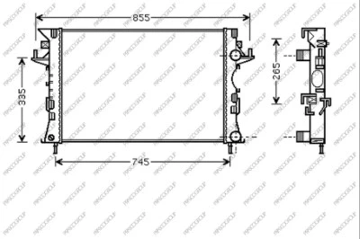 Radiator, engine cooling (RN084R005)