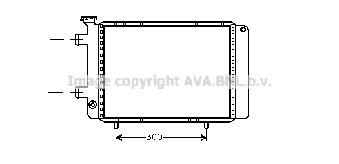 Radiator, engine cooling (RT2062)