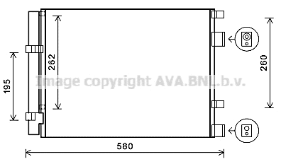 Condenser, air conditioning (HY5396D)