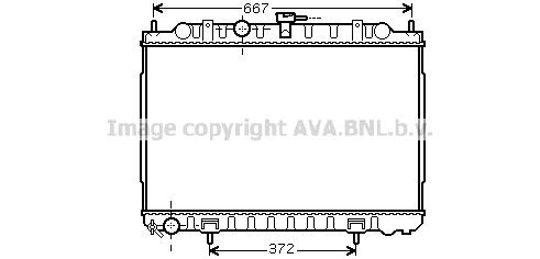 Radiator, engine cooling (DN2238)