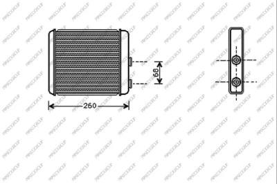 Heat Exchanger, interior heating (OP017H002)