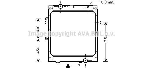 Radiator, engine cooling (MNA2004)
