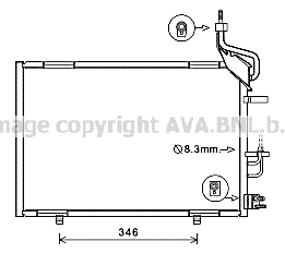 Condenser, air conditioning (FD5597)