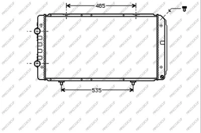 Radiator, engine cooling (CI952R001)