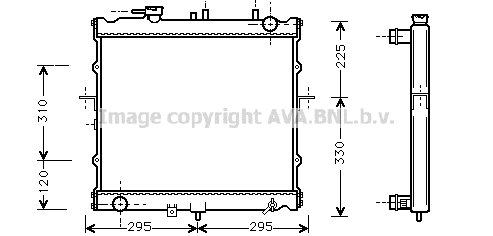 Radiator, engine cooling (KA2022)
