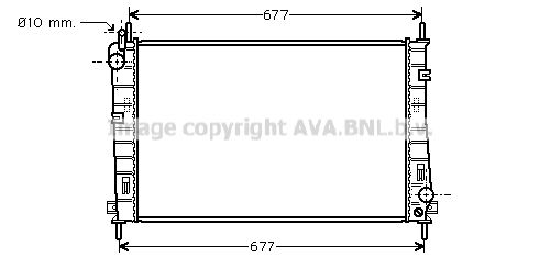 Radiator, engine cooling (FDA2335)
