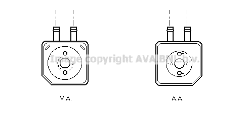 Oil Cooler, engine oil (VN3086)