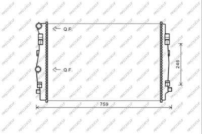 Radiator, engine cooling (AD324R004)
