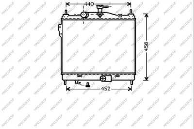 Radiator, engine cooling (HN331R005)