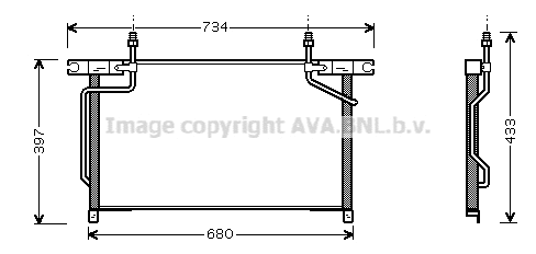 Condenser, air conditioning (DN5213)