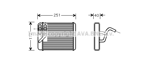 Heat Exchanger, interior heating (HY6120)