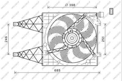 Fan, engine cooling (ST033F003)