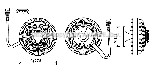 Clutch, radiator fan (DFC067)