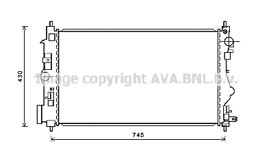 Radiator, engine cooling (OL2599)