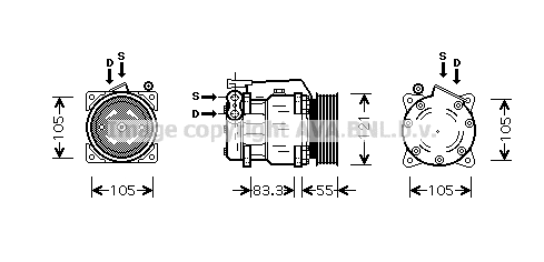 Compressor, air conditioning (ALK090)