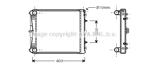 Radiator, engine cooling (PR2023)