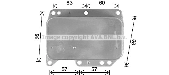 Oil Cooler, engine oil (OL3710)