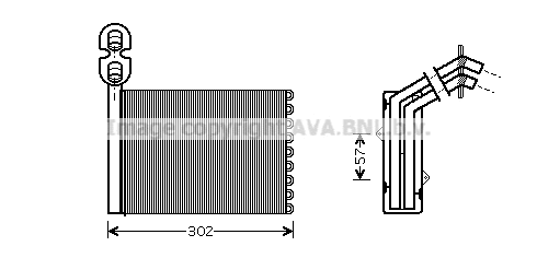 Heat Exchanger, interior heating (VNA6201)