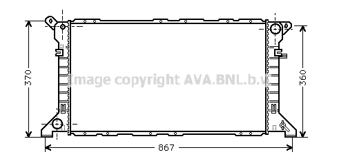 Radiator, engine cooling (FD2205)
